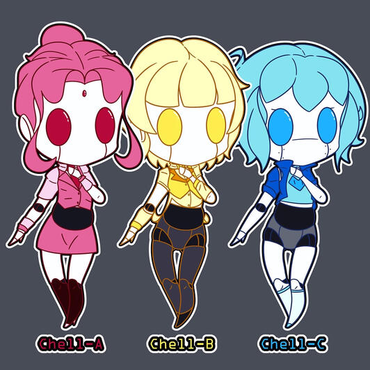Chells A, B, and C